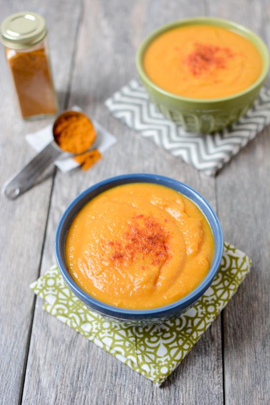 Curried sweet potato soup