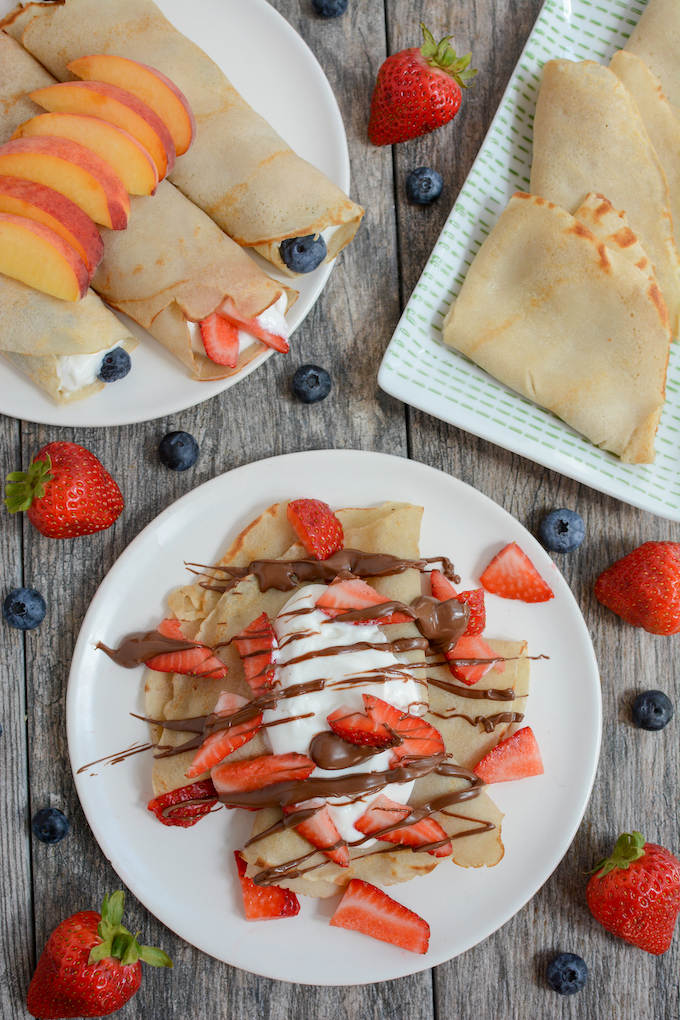 gluten-free buckwheat crepes