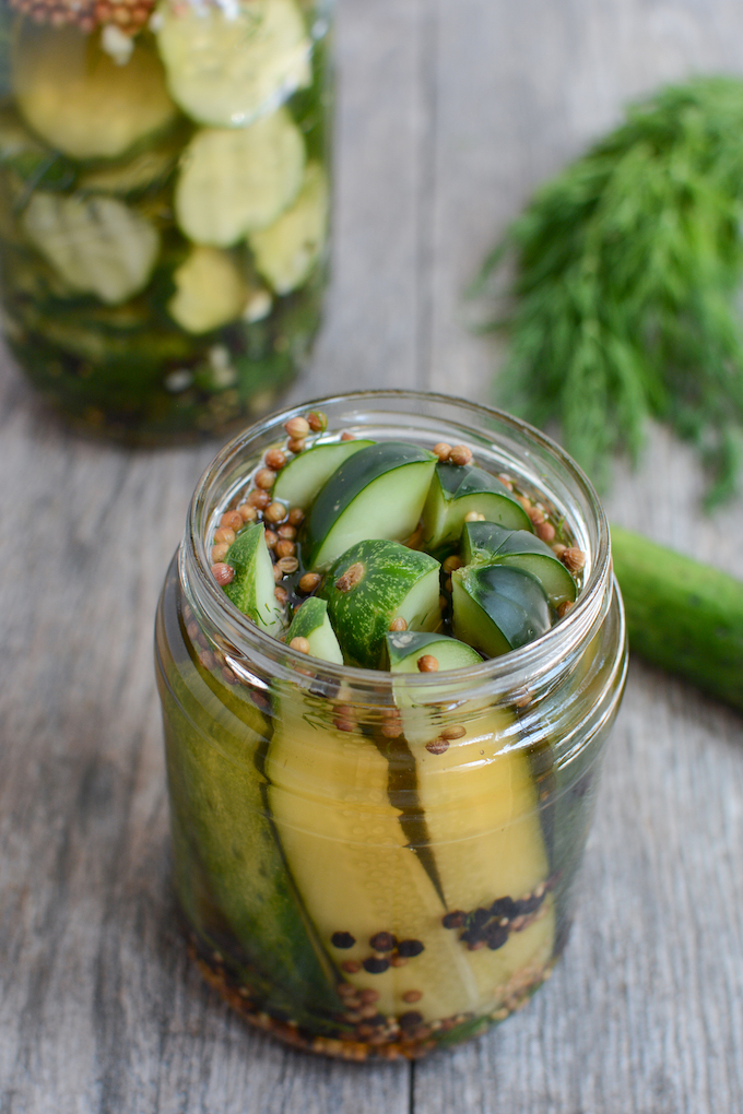 homemade refrigerator pickle spears