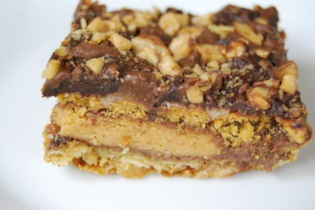 Five Layer Reese's Bars: Cookies bars stuffed with candy- what could be better?