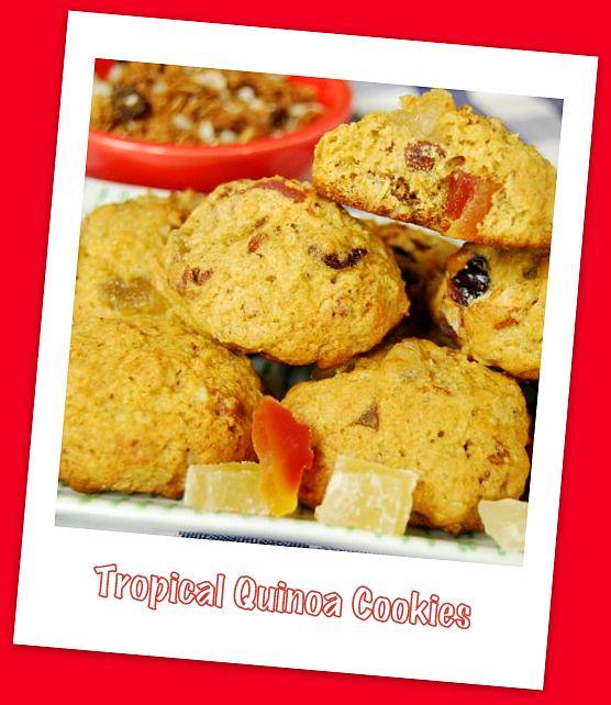 This non-traditional cookie gets a protein boost from quinoa and a tropical twist thanks to the dried fruit!