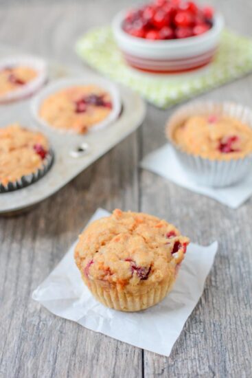 Cranberry Sweet Potato Cottage Cheese Muffin 3