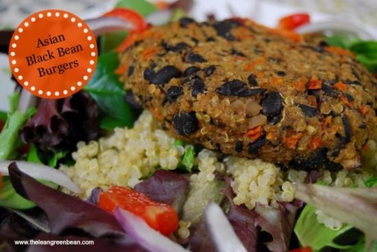 Asian Black Bean Burgers