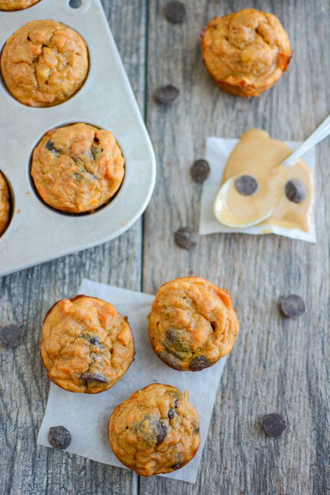 Gluten-free Sweet Potato Banana Muffin Bites