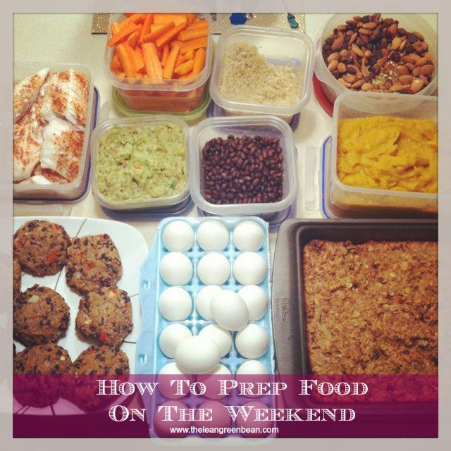 Make the best of your Sunday by prepping healthy food for the week ahead. It makes it easier to eat healthy during the week!