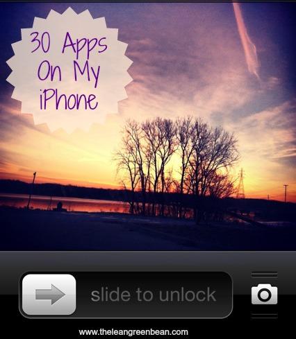 30 apps on my iphone