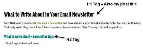 SEO 101: How to Increase Organic Search Traffic for Blog Posts 3 Header Tags