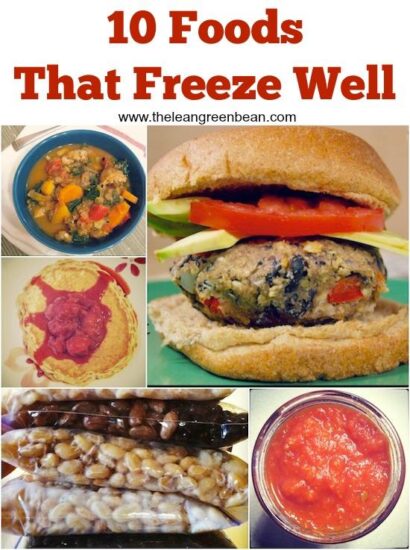 10 foods that freeze well