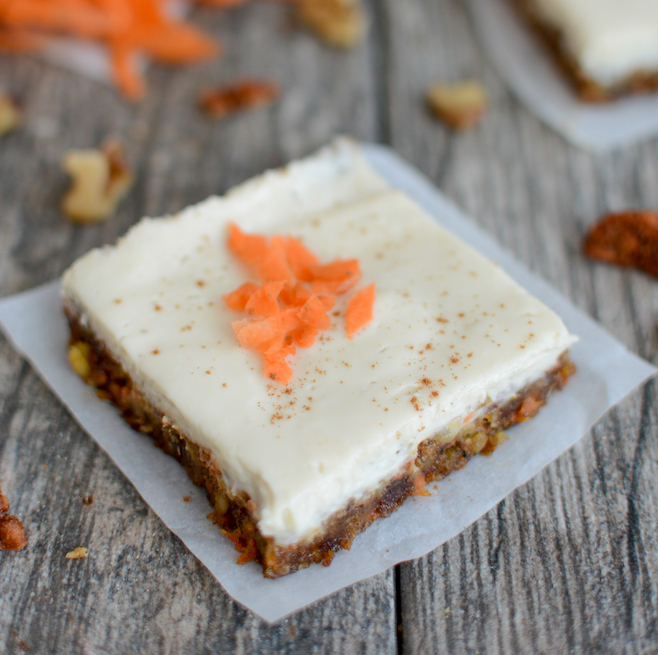 no bake carrot cake bars
