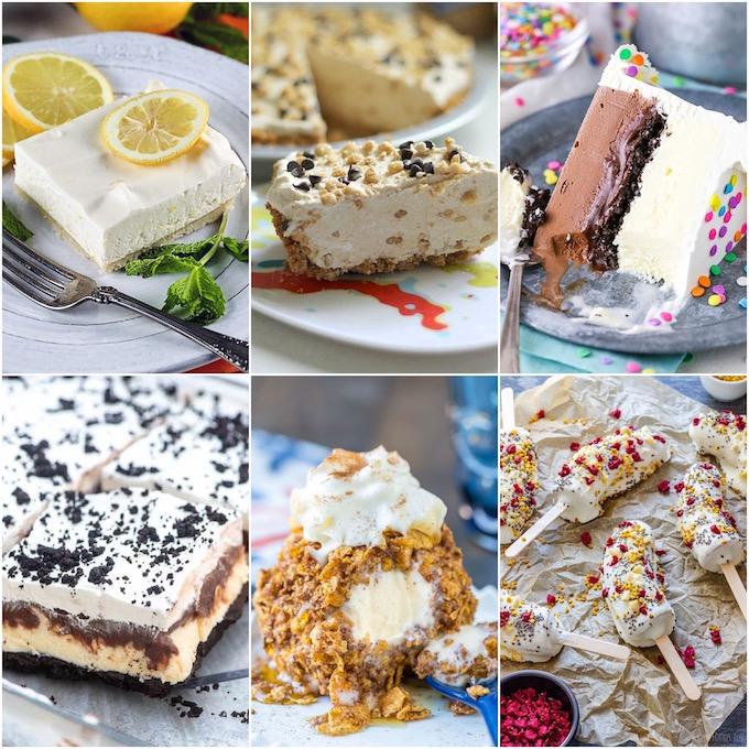six frozen dessert recipes
