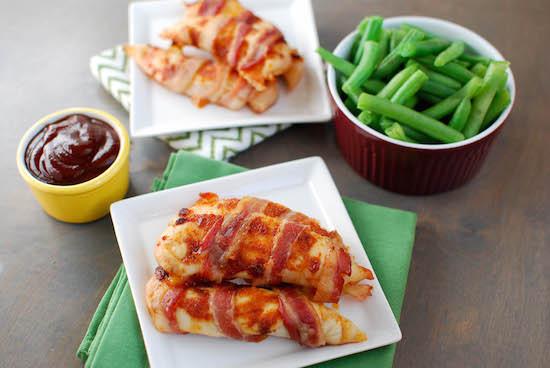 Sweet and Spicy Bacon Wrapped Chicken 1