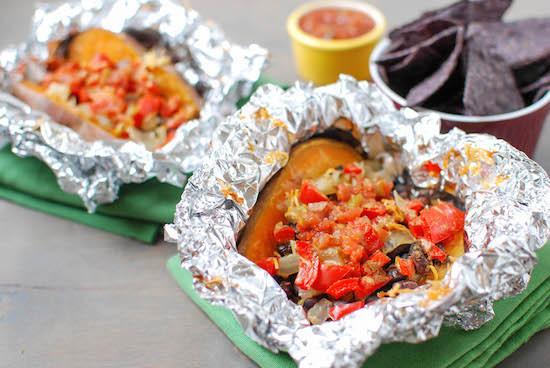crockpot loaded sweet potatoes 1