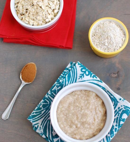 Made with just 3 ingredients and ready in 15 minutes this homemade oat cereal for babies is an easy alternative to store bought!