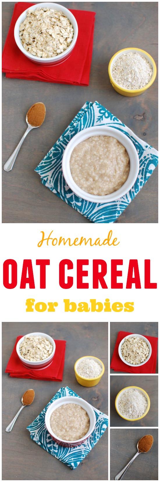 Learn how to make baby oatmeal! You're just 3 ingredients away from homemade baby oatmeal cereal.
