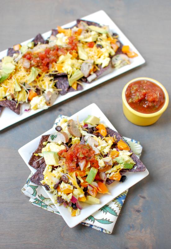 Gluten-free and easy to customize, these Breakfast Nachos are quick, easy way to change up your breakfast routine!