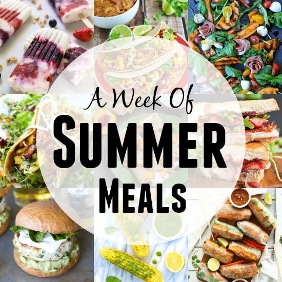 week of summer meals