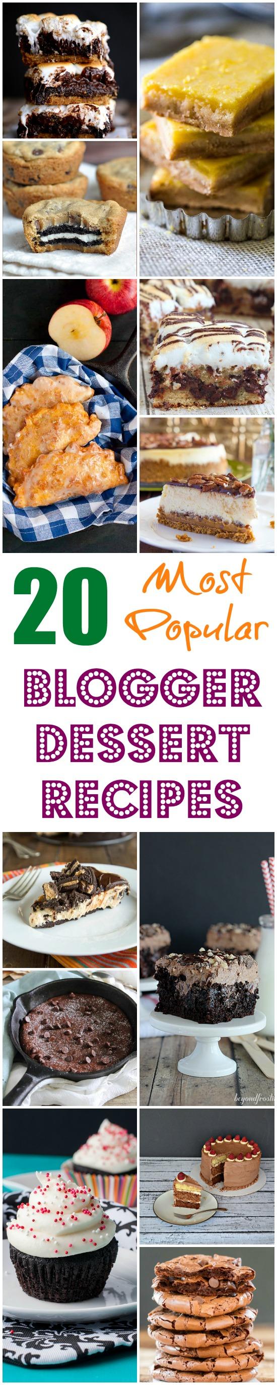 20 of the most popular dessert recipes from food bloggers
