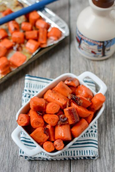 Maple Bacon Roasted Carrots 4