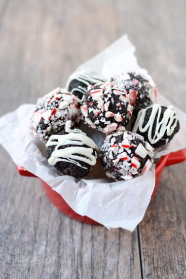 No Bake Peppermint Chocolate Bites 8