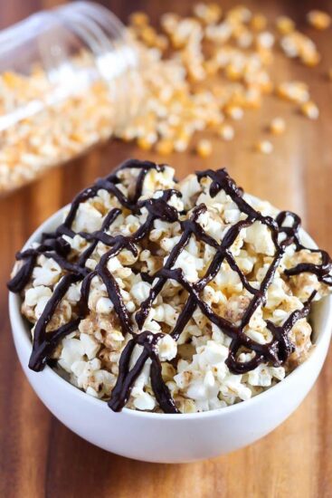 Chocolate almond butter popcorn TLGB 2