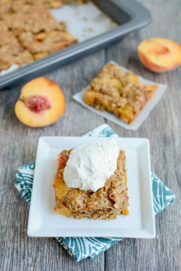 Ginger Peach Oat Bars 2
