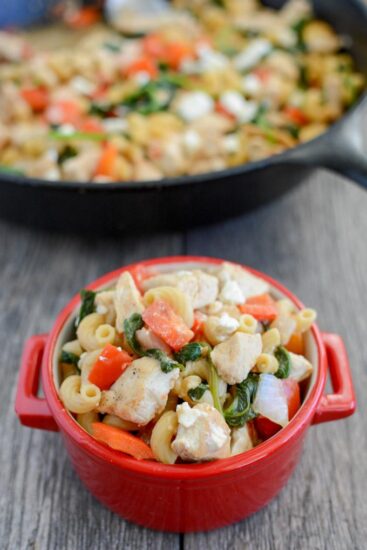 Skillet Mediterranean Chicken Pasta 3