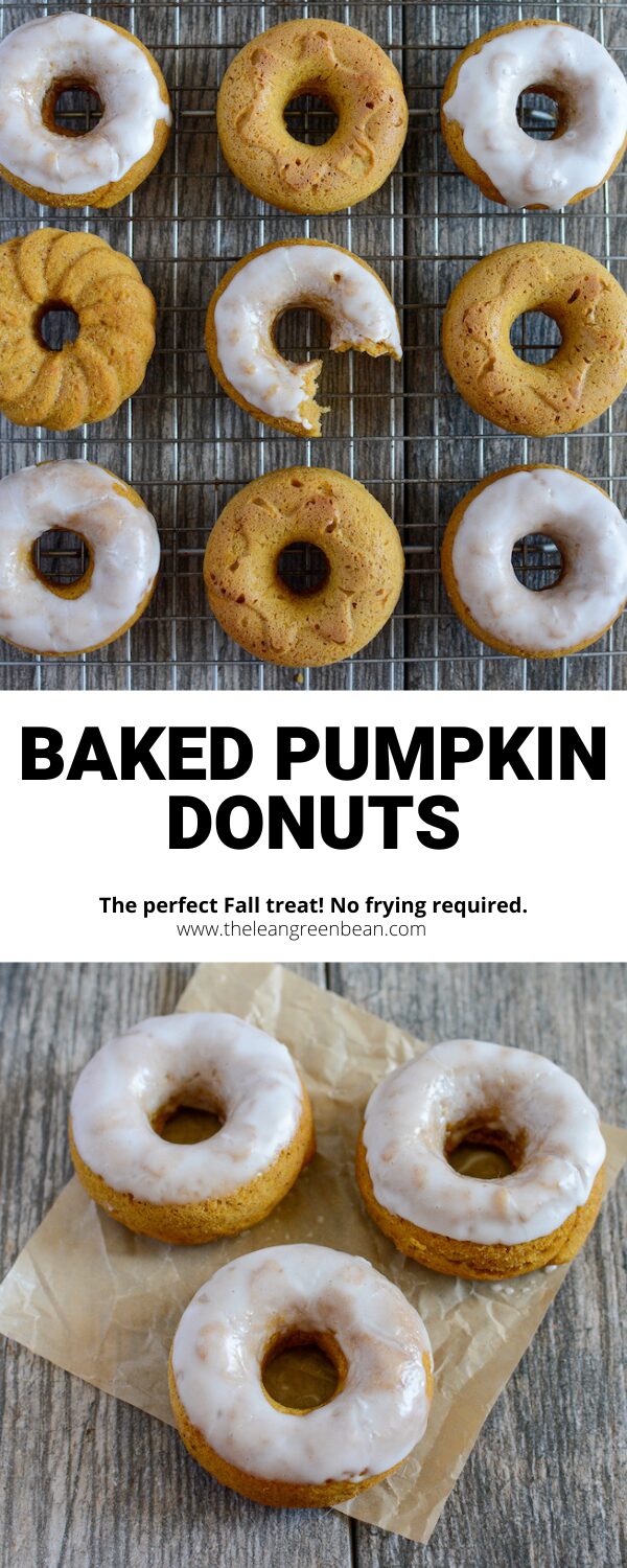 Make these Baked Pumpkin Donuts for a weekend breakfast treat or a fun dessert. Enjoy them plain or with simple glaze. The perfect Fall treat!