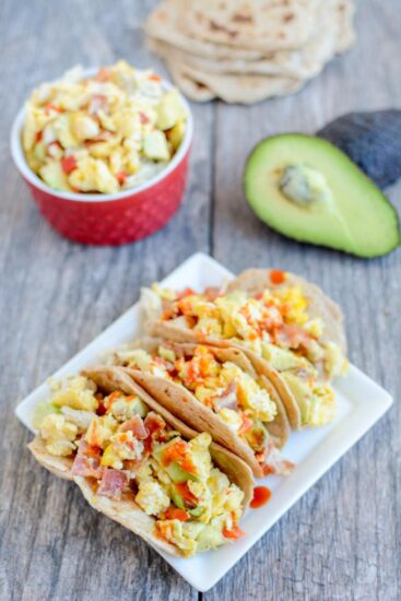Chicken Bacon Avocado Breakfast Tacos 5