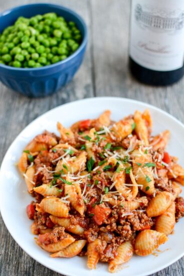 Instant Pot Pasta with Meat Sauce 1
