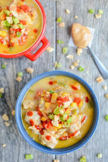Instant Pot Thai Peanut Chicken Soup 3