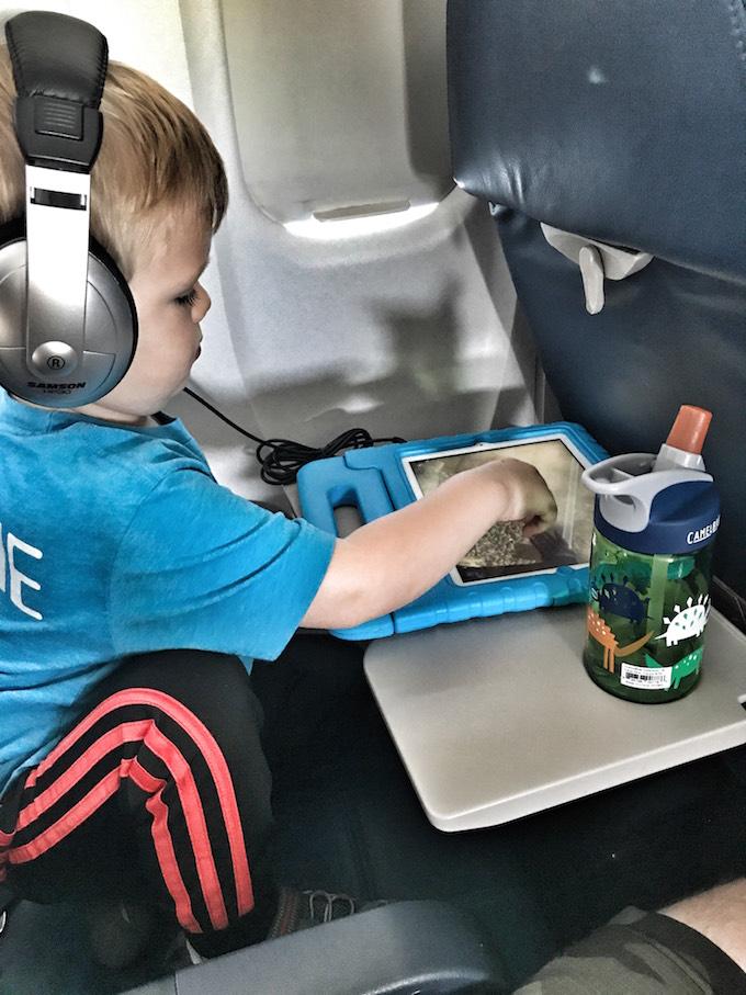 Tips For Flying With Young Kids 5 Toddler on an airplane