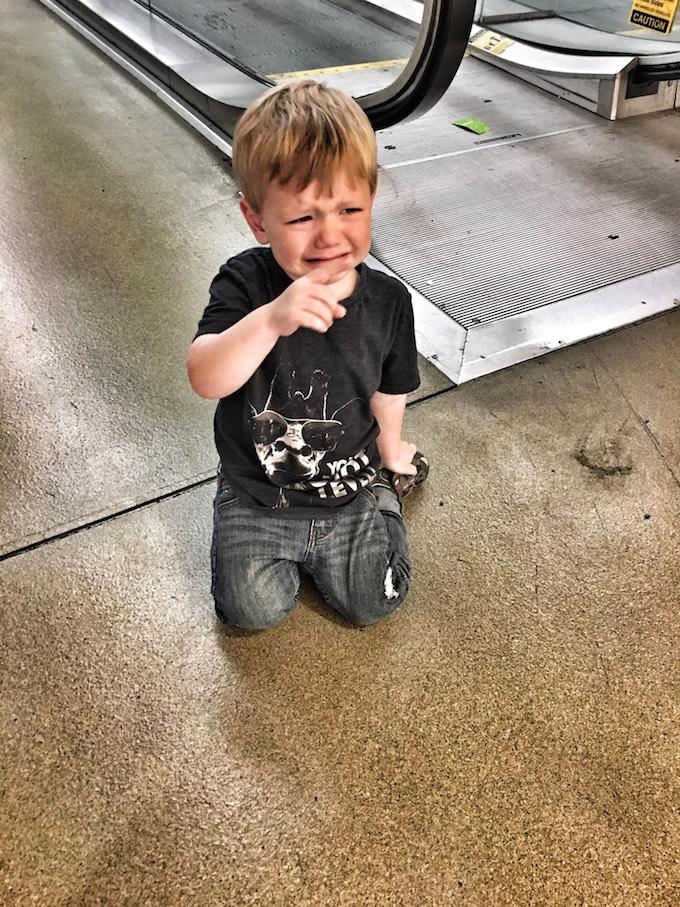 Tips For Flying With Young Kids 8 Toddler Meltdown At Airport