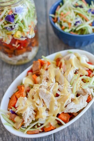 Broccoli Slaw Salad in a Jar 3