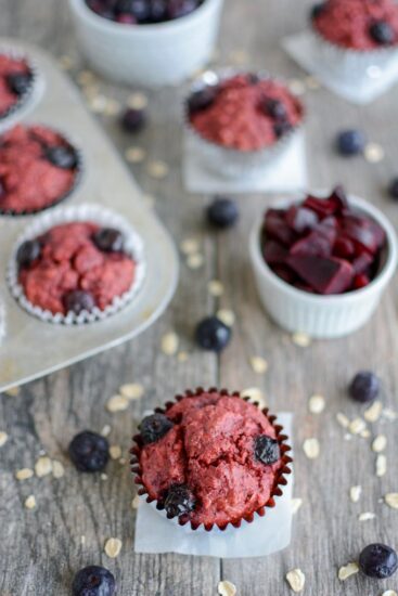 BlueBerry Beet Muffins 1
