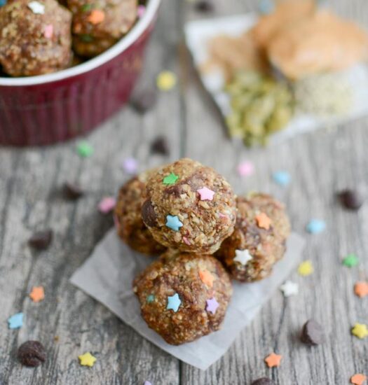 Peanut Butter Hemp Energy Balls 1 square