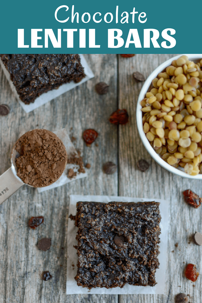 The Chocolate Lentil Bars are a healthy, kid-friendly snack made with just a few simple ingredients. They're gluten-free, nut-free and dairy-free, perfect for school lunches!&nbsp;