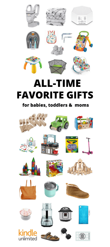 All-Time Favorite Gifts {For Babies, Toddlers & Mom} 5 After three kids, here are my all-time favorite gifts for Babies, Toddlers and Moms! These are my most used items for every day life and would make great choices for gifts, baby registries and more.