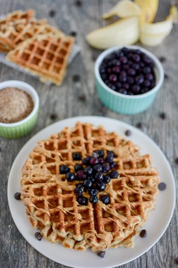 Banana Flax Waffles 1