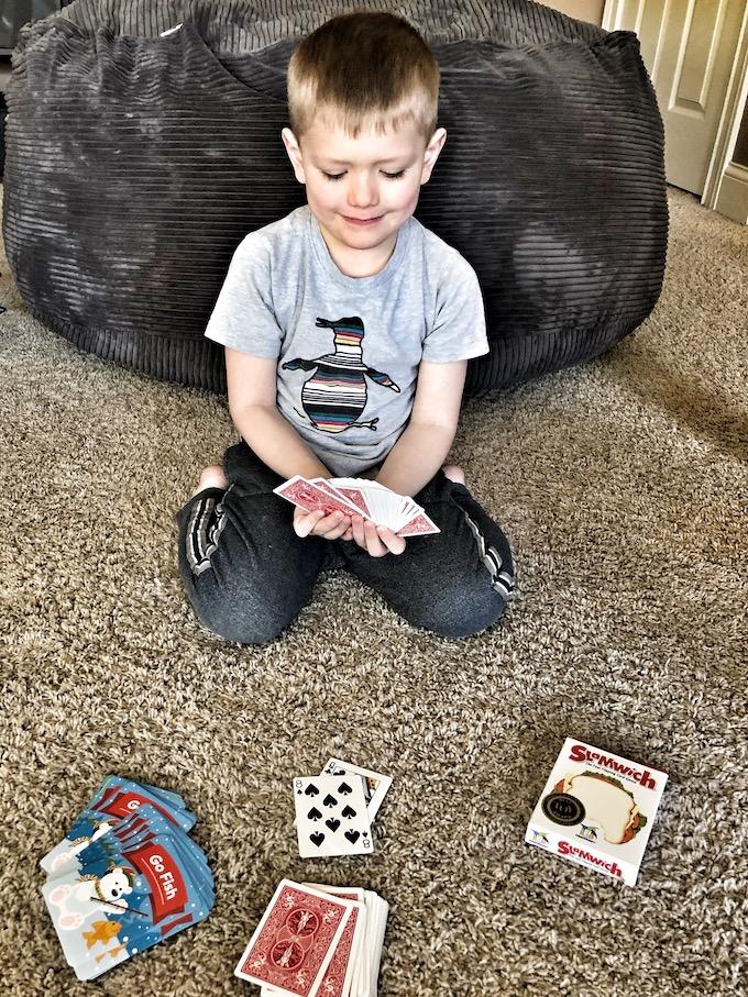 Indoor Activities for Kids 3 kids playing cards