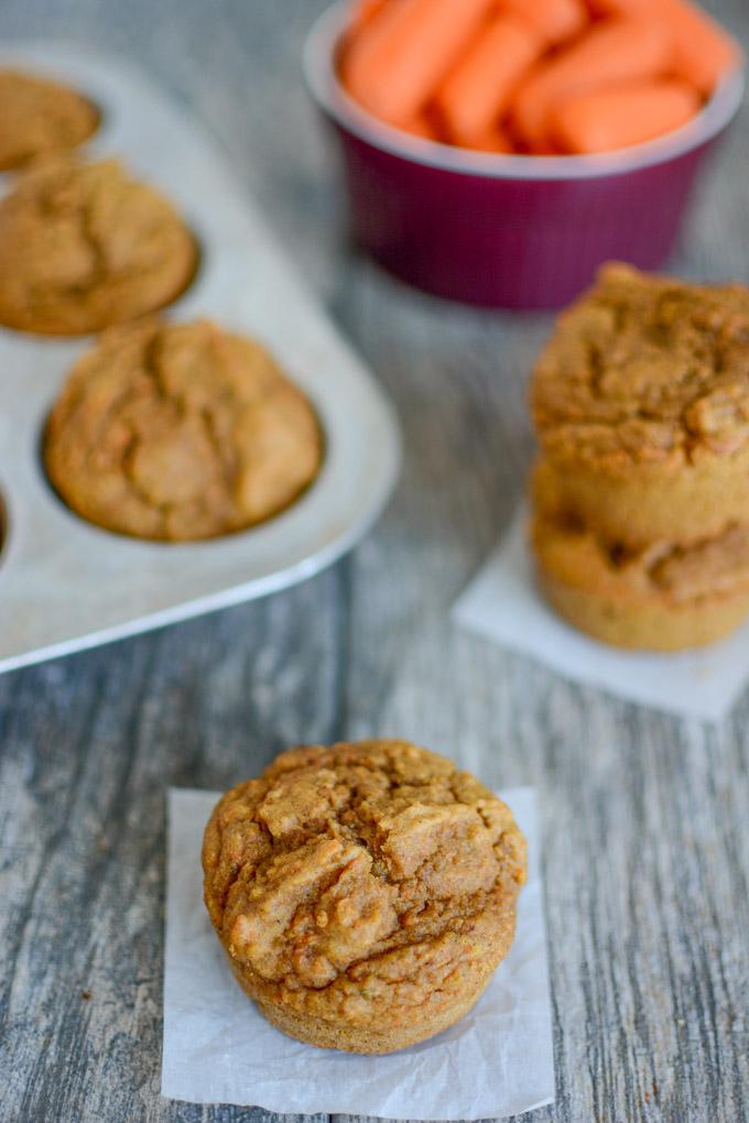 carrot applesauce muffins