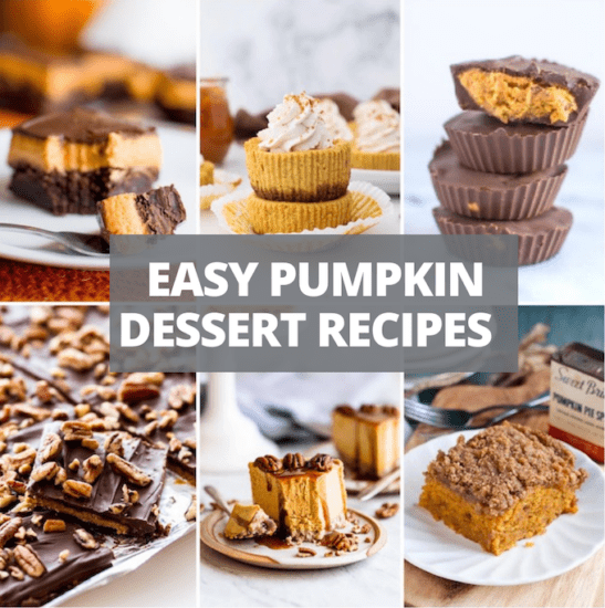 easy pumpkin dessert recipes