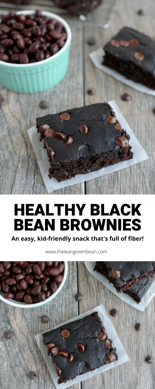 This Healthy Black Bean Brownies recipe is kid-friendly, full of fiber and perfect for a snack or dessert!