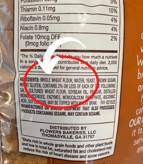 whole wheat bread - choosing a healthy store bought bread