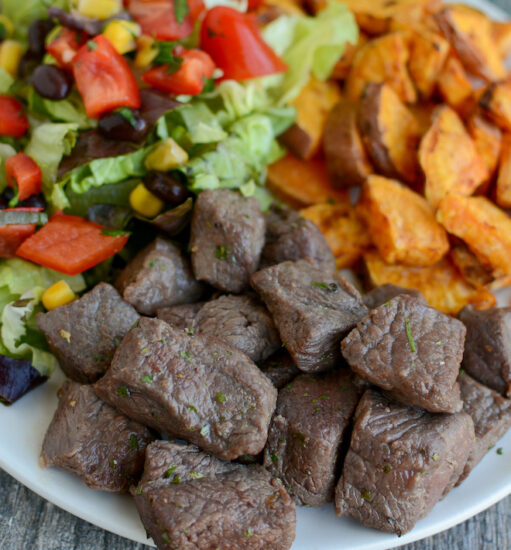 air fryer steak bites 3