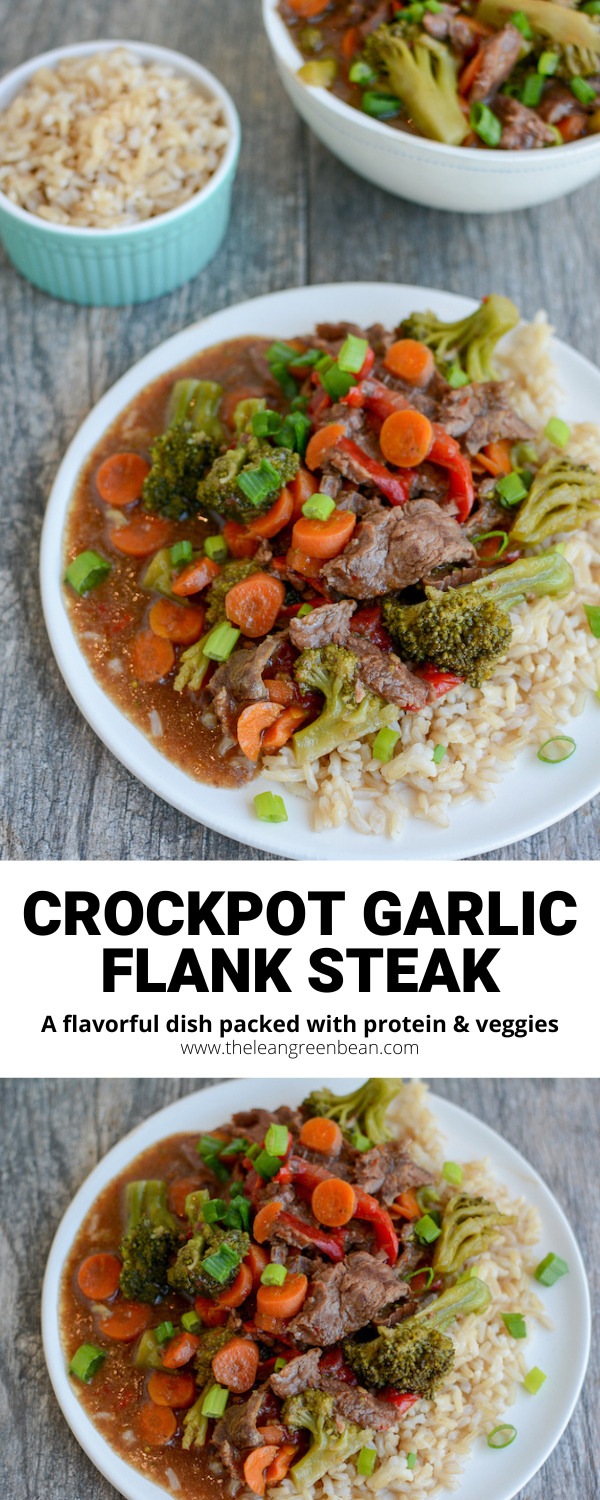 Slow Cooker Ginger Garlic Flank Steak Recipe