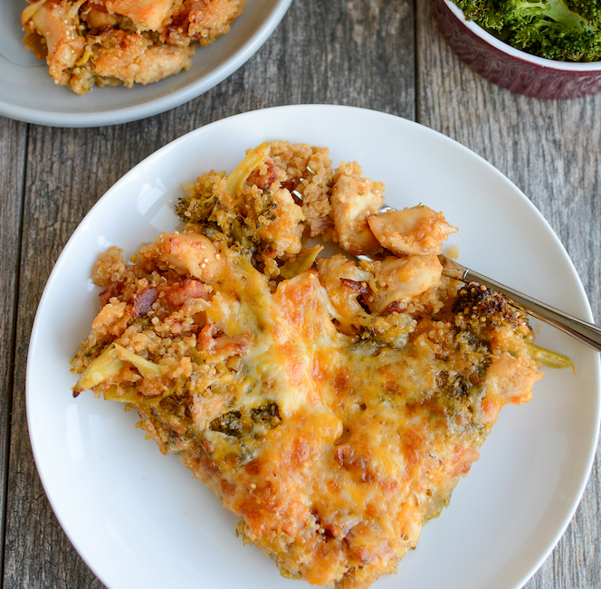 broccoli chicken quinoa casserole