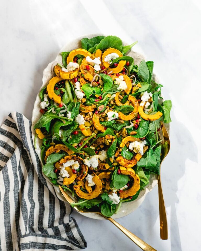 delicata squash fall green salad - Best Fall Salad Recipe