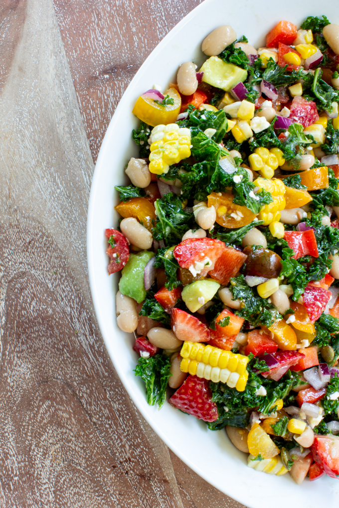 kale and cannellini salad
