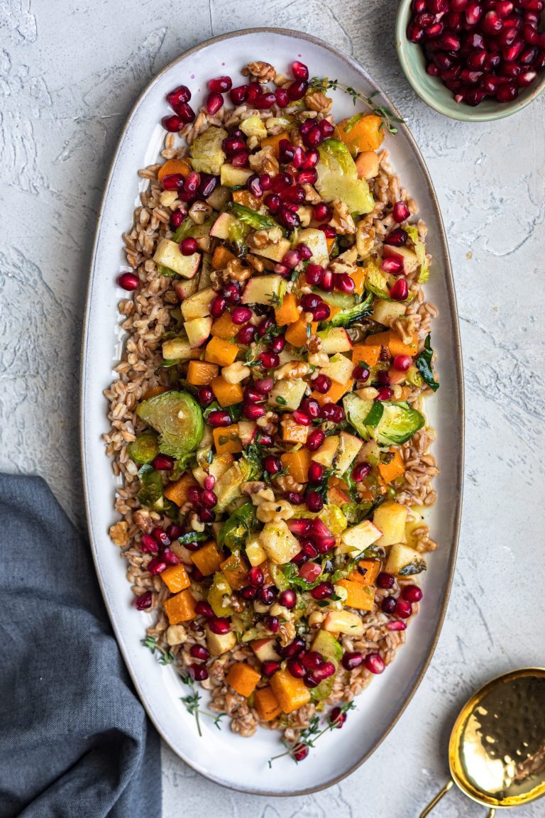 fall farro salad