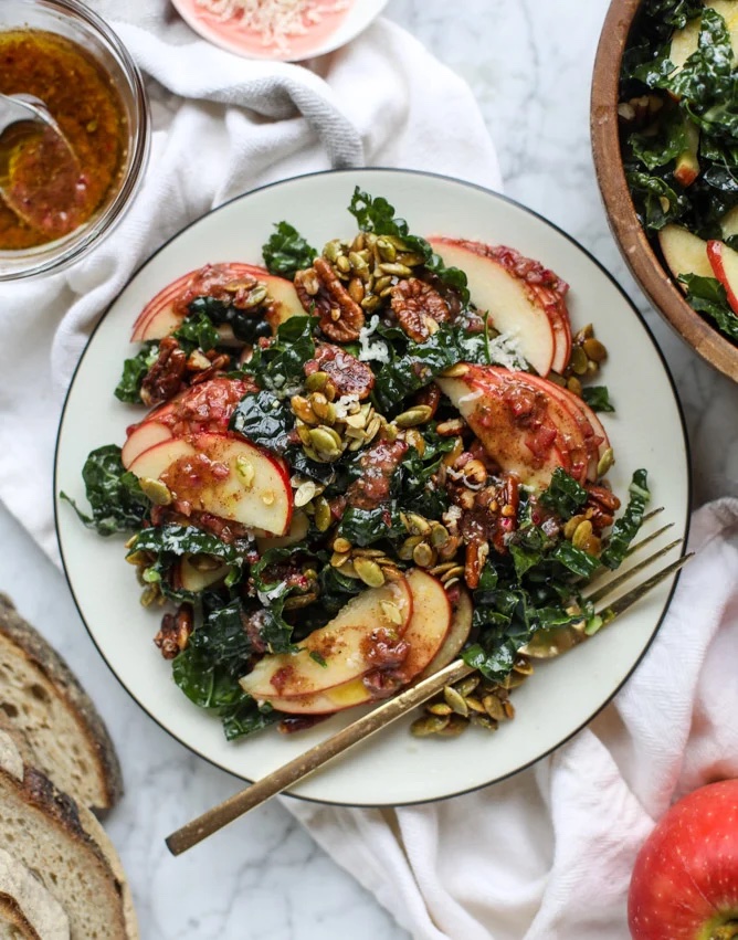 harvest kale salad - Best Fall Salad Recipe